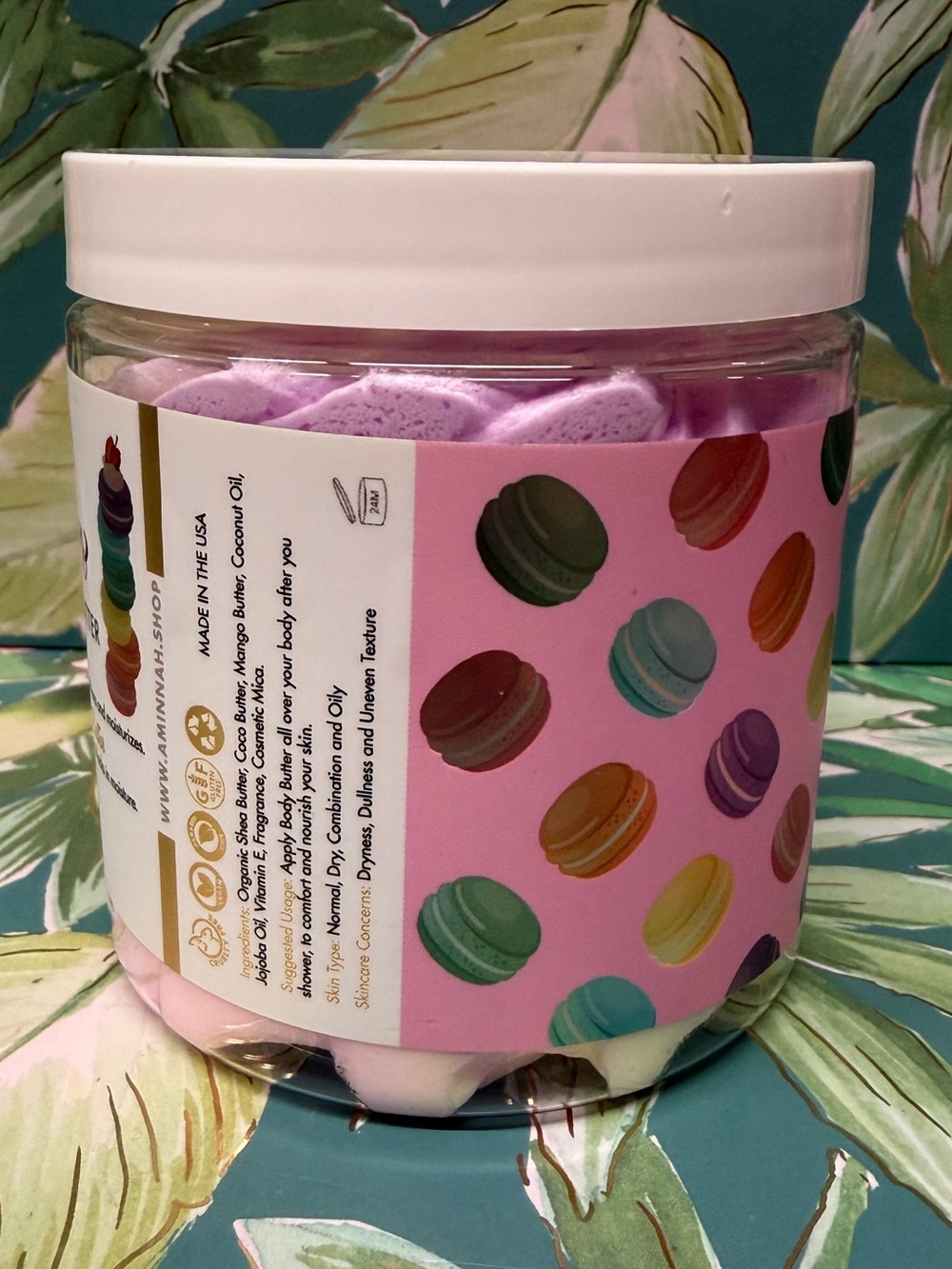 Aminnah Macaron Whipped Body Butter 8 oz NWT - Picture 2 of 4
